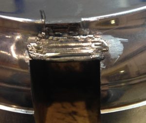 Sudat și refăcut suprafața oglindă și zona de închidere